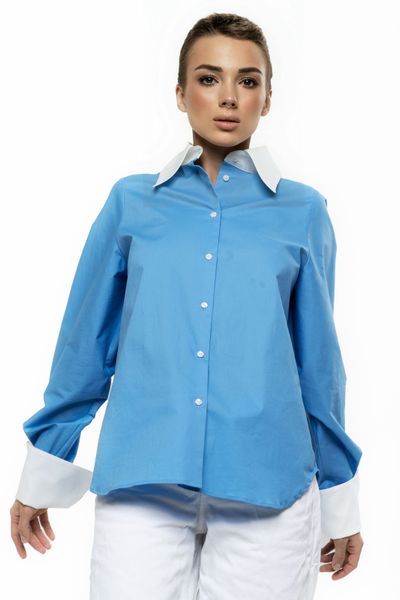 Cotton shirt "Monday" for women TB-CSM-BL фото