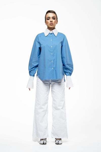 Cotton shirt "Monday" for women TB-CSM-BL фото