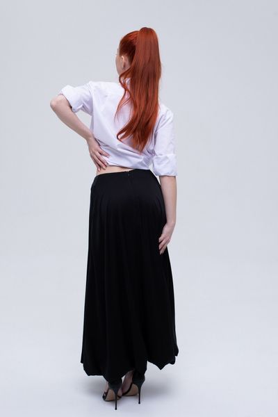 Silk maxi skirt "Scarlet" TB-SS-F-BL фото