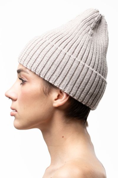 Merino wool beanie "Dark Beige" TB-KMH-DB фото